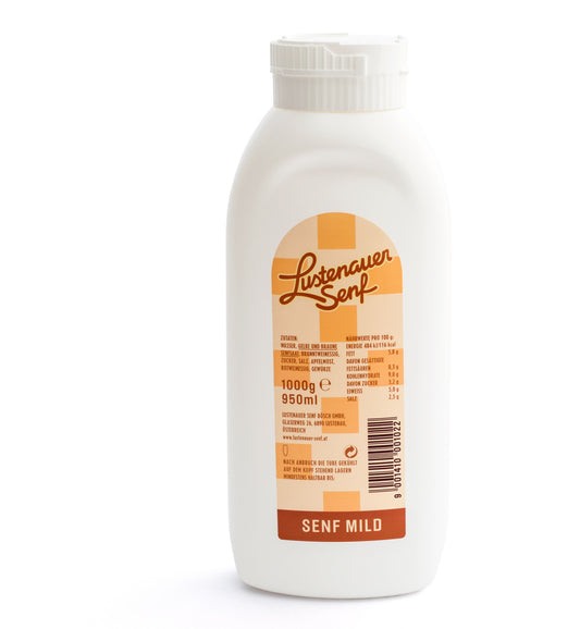 Lustenauer Senf mild Flasche